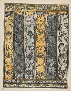 Tafel 22: Wanddekoration, Laguna: Aus dem Portfolio "Spanische Kolonialdesigns von New Mexico"