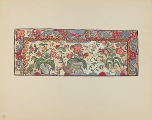 Tafel 23: Malerei auf Hirschleder: Aus dem Portfolio "Spanische Kolonialdesigns von New Mexico"