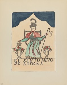 Teller 24: Das verlorene Kind von Atocha: Aus dem Portfolio "Spanische Kolonialdesigns von New Mexico" von American 20th Century