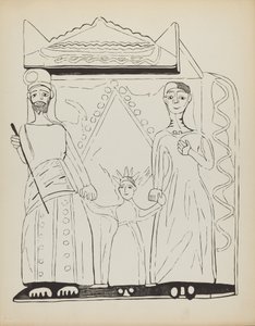 Tafel 28: Die Heilige Familie: Aus dem Portfolio "Spanische Kolonialdesigns von New Mexico"