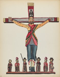 Tafel 29: Heiliger Akakios: Aus dem Portfolio "Spanische Kolonialdesigns von New Mexico" von American 20th Century