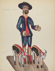Tafel 30: Heiliger Isidor: Aus dem Portfolio "Spanische Kolonialdesigns von New Mexico"