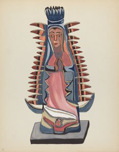 Tafel 31: Unsere Liebe Frau von Guadalupe: Aus dem Portfolio "Spanische Kolonialdesigns von New Mexico" von American 20th Century