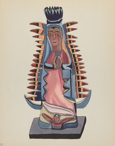 Tafel 31: Unsere Liebe Frau von Guadalupe: Aus dem Portfolio "Spanische Kolonialdesigns von New Mexico" von American 20th Century