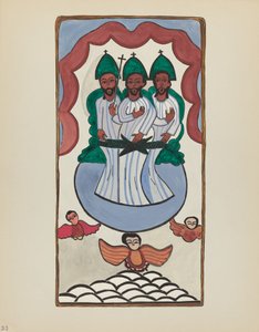 Tafel 33: Die Heilige Dreifaltigkeit: Aus dem Portfolio "Spanische Kolonialdesigns von New Mexico"