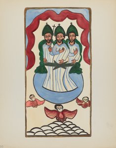 Die Heilige Dreifaltigkeit: Aus dem Portfolio "Spanische Kolonialdesigns von New Mexico" (Tafel 33)