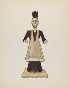 Tafel 39: St. Johannes Nepomuk Bulto: Aus dem Portfolio "Spanische Kolonialdesigns von New Mexico"