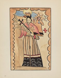 Tafel 40: St. Johannes Nepomuk: Aus dem Portfolio "Spanische Kolonialdesigns von New Mexico"