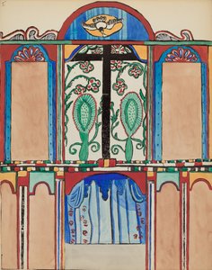 Tafel 6: Kapellenaltar, Santa Cruz: Aus dem Portfolio "Spanische Kolonialdesigns von New Mexico"