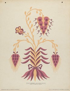 Priestergewand der San Gabriel Mission aus dem Portfolio "Dekorative Kunst des spanischen Kaliforniens"