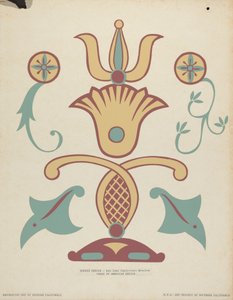 San Juan Capistrano Missionsranddesign aus dem Portfolio "Dekorative Kunst des spanischen Kaliforniens"