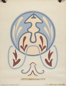 Wanddesign - Asistencia von San Antonio de Pala aus dem Portfolio: "Dekorative Kunst des spanischen Kaliforniens"
