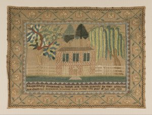 Stickmustertuch von American Elizabeth Sickfrits