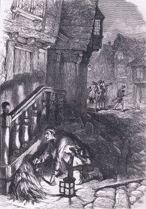 Erkennung eines Brandstifters, Illustration aus Cassells Geschichte der Vereinigten Staaten, veröffentlicht von Cassell, Petter & Galpin, um 1900 (Lithographie) von American English school