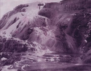 Beryl Springs und Cleopatra Terrace, Yellowstone Nationalpark von American Photographer (after)