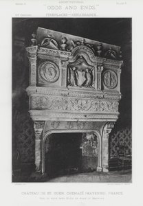 Kamin: Chateau De St Ouen, Chemaze, Mayenne, Frankreich von American Photographer (after)