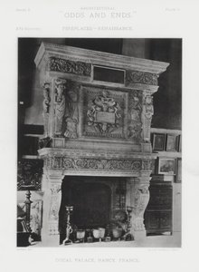 Kamin: Herzogspalast, Nancy, Frankreich von American Photographer (after)
