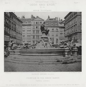 Brunnen auf dem Neuen Markt, Wien, Österreich von American Photographer (after)