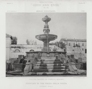 Brunnen auf der Piazza Della Rocca, Viterbo, Italien von American Photographer (after)