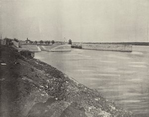 Government Locks bei Keokuk, Iowa (s/w Foto) von American Photographer (after)