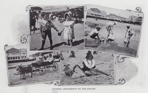 Jugendliche Vergnügungen am Strand