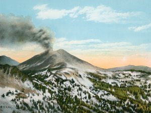 Mount Lassen im Ausbruch