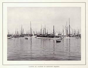 Newport, Rhode Island: Yachten vor Anker im Hafen von Newport von American Photographer (after)