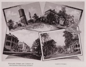 Altes Seemanns-Bethel; Reservoir; Erste Afrikanische Baptistenkirche; Hardee-Residenz; Erste Weiße Baptistenkirche; Whitaker Street und Bibliothek der Georgia Historical Society; Liberty Street (s/w Foto) von American Photographer (after)