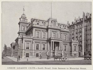 Philadelphia: Union League Club, South Broad, von Sansom bis Moravian Street von American Photographer (after)
