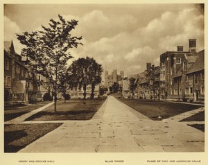 Princeton University: Henry und Foulke Hall; Blair Tower; Class of 1901 und Laughlin Halls von American Photographer (after)