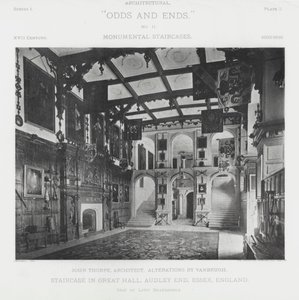 Treppenhaus in der Großen Halle, Audley End, Essex, England von American Photographer (after)