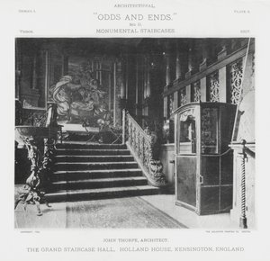 Die große Treppenhalle, Holland House, Kensington, England von American Photographer (after)
