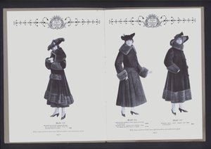Doppelseite aus The Theater of Fur Fashion von American Photographer (after)