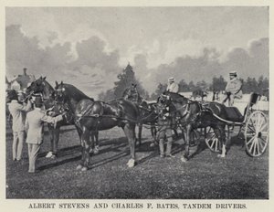 Albert Stevens und Charles F. Bates, Tandemfahrer von American Photographer
