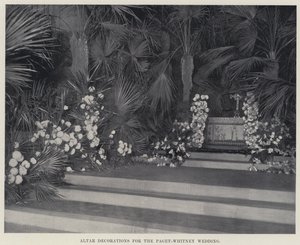 Altardekorationen für die Paget-Whitney-Hochzeit von American Photographer