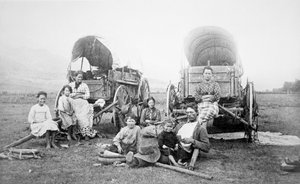 Amerikanische Pionierfamilie, ca. 1870