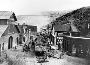 Black Hawk, Überschwemmung, ca. 1895 von American Photographer
