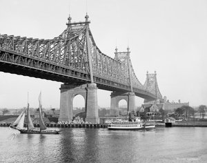 Blackwells Island (Queensboro) Brücke, New York, N.Y., 1910-20 von American Photographer