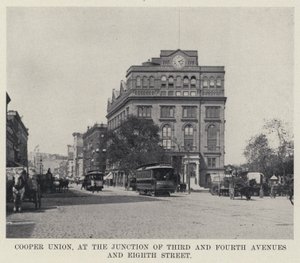Cooper Union, an der Kreuzung von Third und Fourth Avenues und Eighth Street von American Photographer