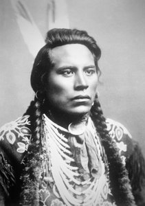 Curley, vom Crow-Stamm, einer von Custers Spähern von American Photographer