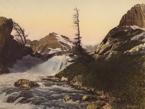 Glacier Nationalpark: McDermott Falls und Gould Mountain von American Photographer
