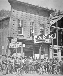 Goldgräber in Deadwood City, South Dakota, ca. 1877 von American Photographer