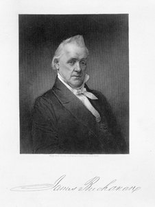 James Buchanan, graviert von Henry Bryan Hall nach einem Daguerreotyp von American Photographer