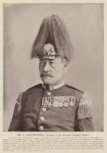 Herr E. Ruscheweyh, Leiter der deutschen Infanterieband von American Photographer