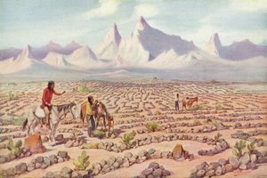 Mystisches Labyrinth der Mojave-Indianer, nahe Needles, Kalifornien von American Photographer