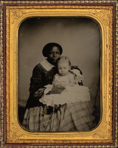 Porträt einer Frau und eines Kindes, ca. 1860