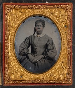 Porträt einer Frau, ca. 1860 von American Photographer