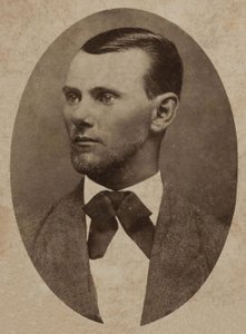 Porträt des Gesetzlosen Jesse James (1847-1882)