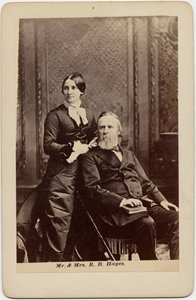 Rutherford Birchard Hayes (1822-93), 19. Präsident der USA, und Lucy Ware Webb Hayes (1831-89), seine Frau