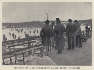 Schlittschuhlaufen auf dem Van Cortlandt Lake, Bronx Borough von American Photographer